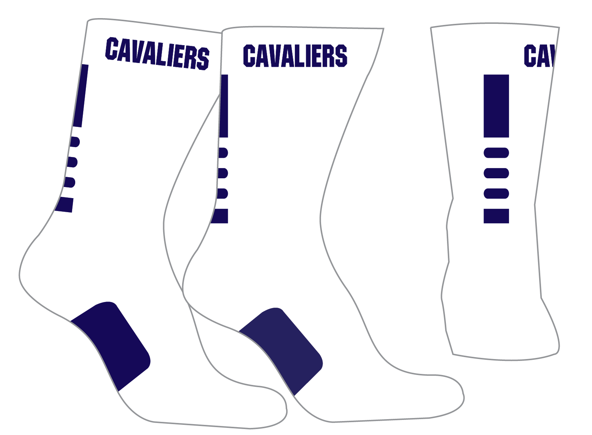 Cavs Game Day Socks